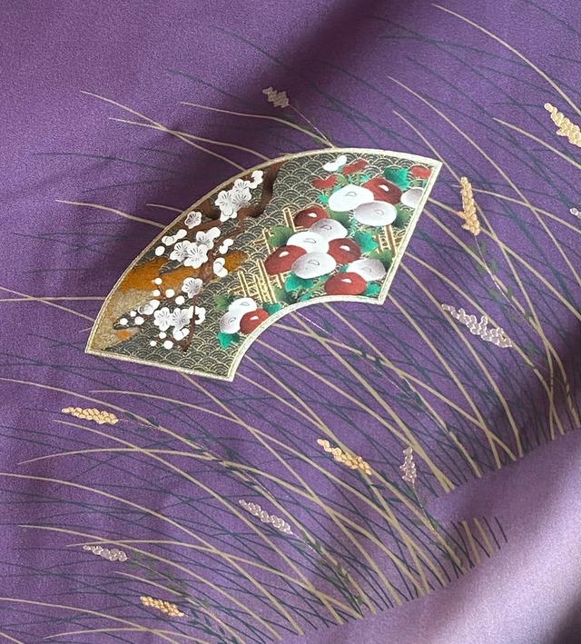 薄紫に雪輪の袋帯〉初売りSALE 日本刺繍SALE ラグジュアリー織り出し  