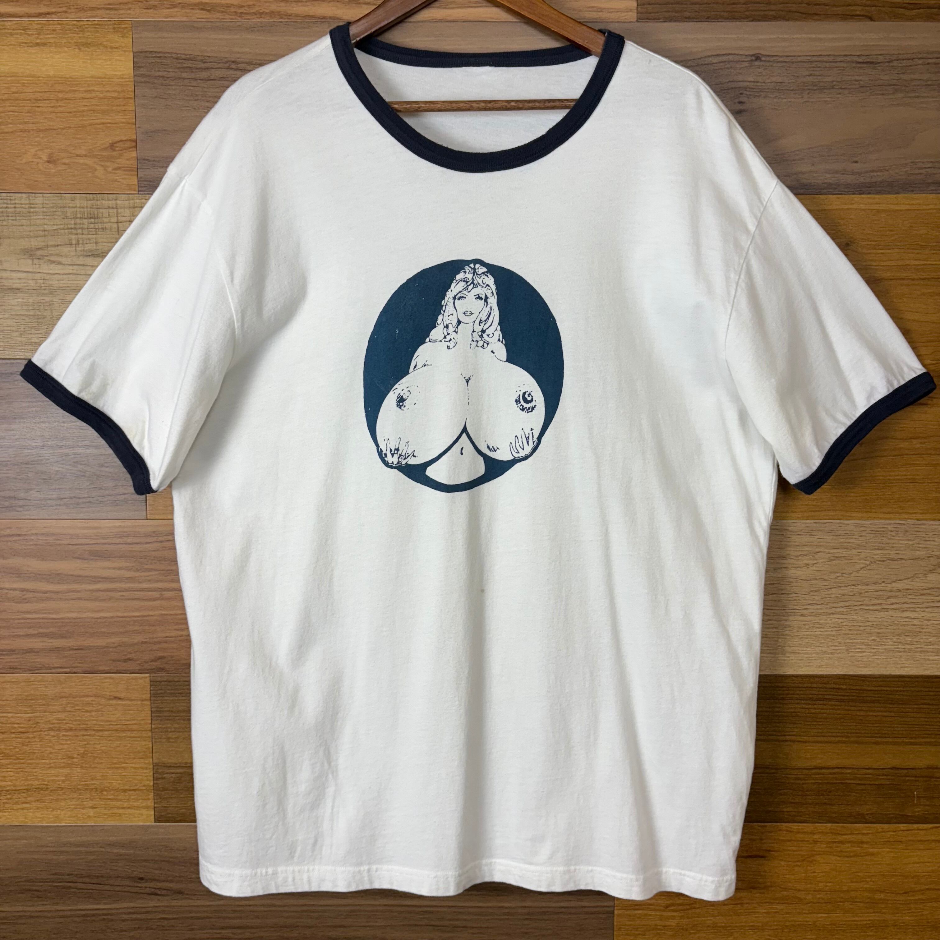 90s 巨乳 ヌード エロ T-sh Tシャツ サイズ メンズ XL位 90年代