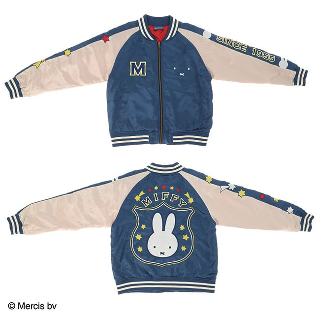 キャラジャン】 miffy ミッフィー スターミッフィー スカジャン（L