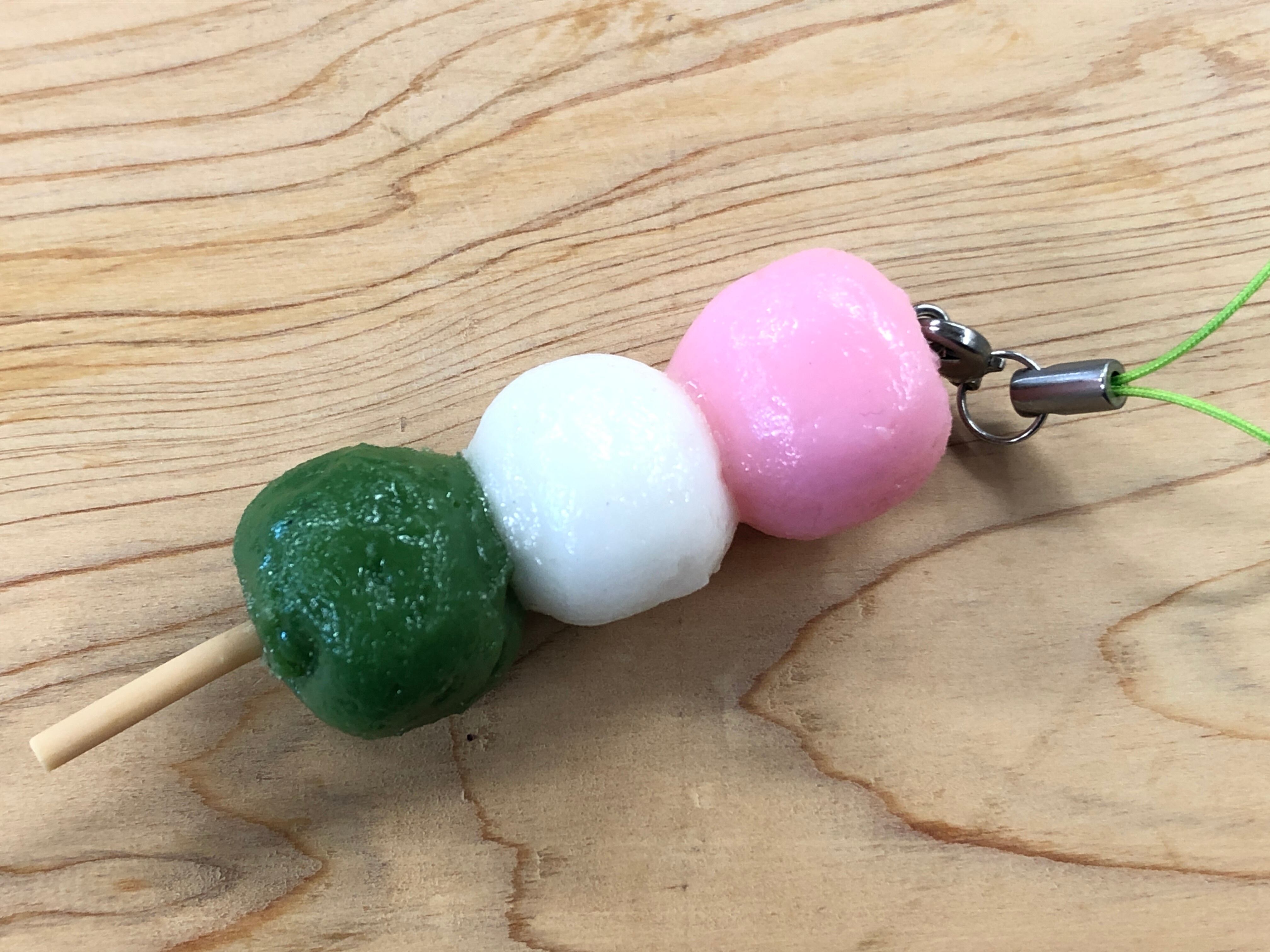 食品サンプルキーホルダー 三色だんご | 【静岡 葵サンプル】食品