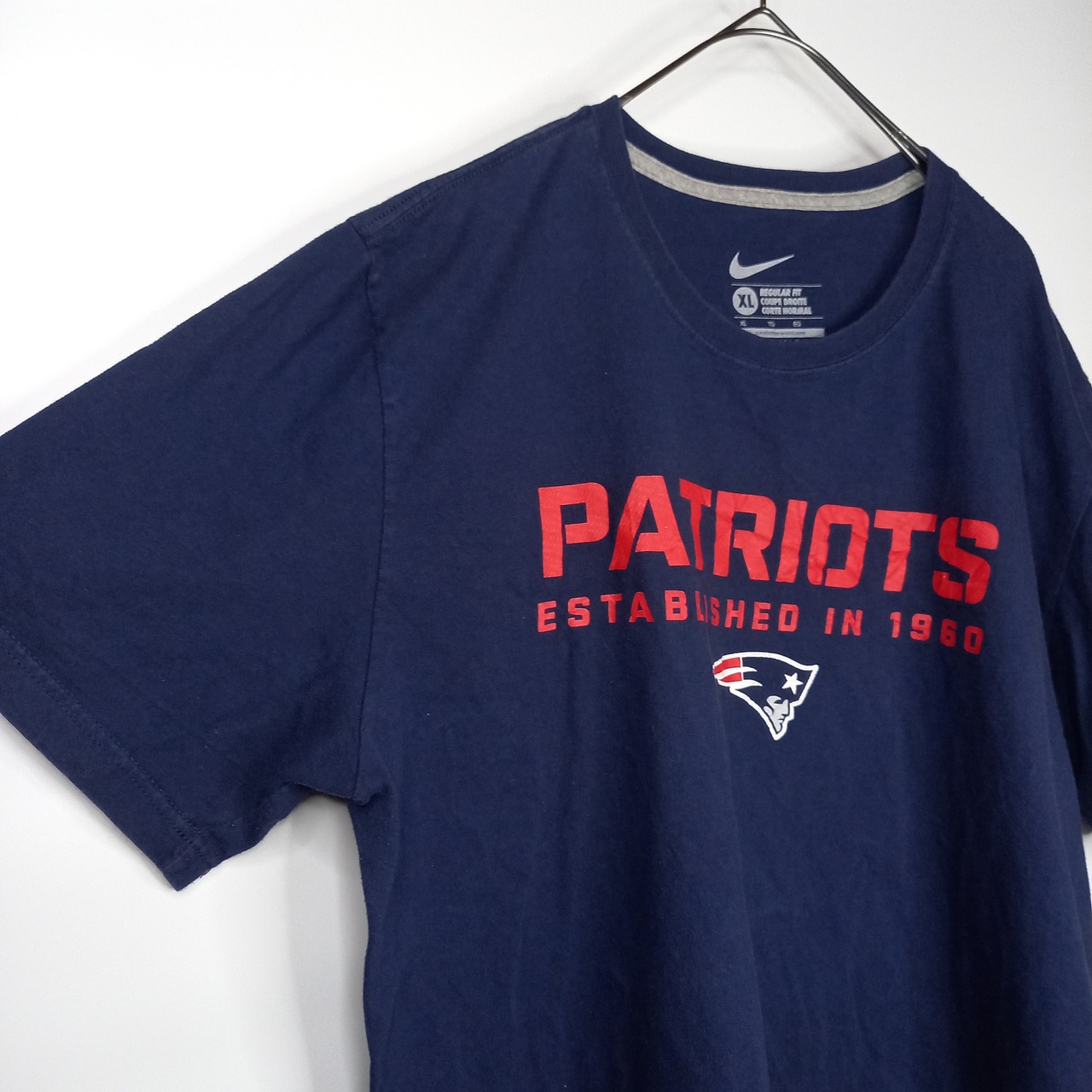 ナイキ　フットボール　Tシャツ　半袖　ゲームシャツ　NFL　ペイトリオッツ