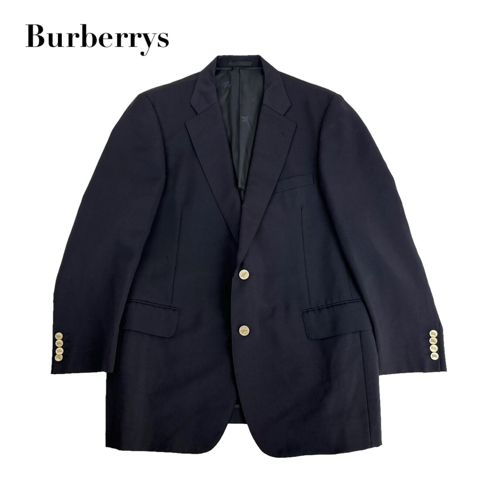 中古 バーバリーズ プロ―サム Burberrys 紺ブレ テーラードジャケット