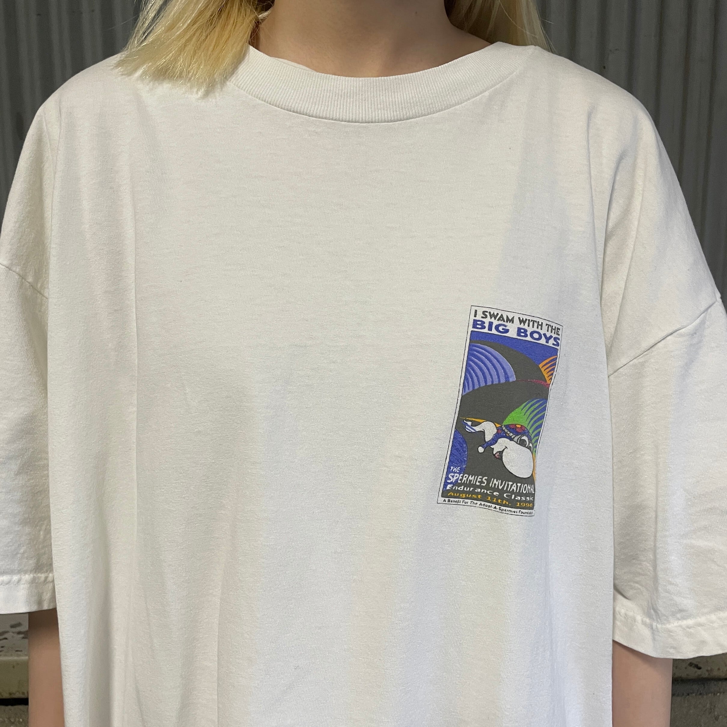 90年代 SPERMIES INVITATIONAL 精子 バックプリントTシャツ メンズXL