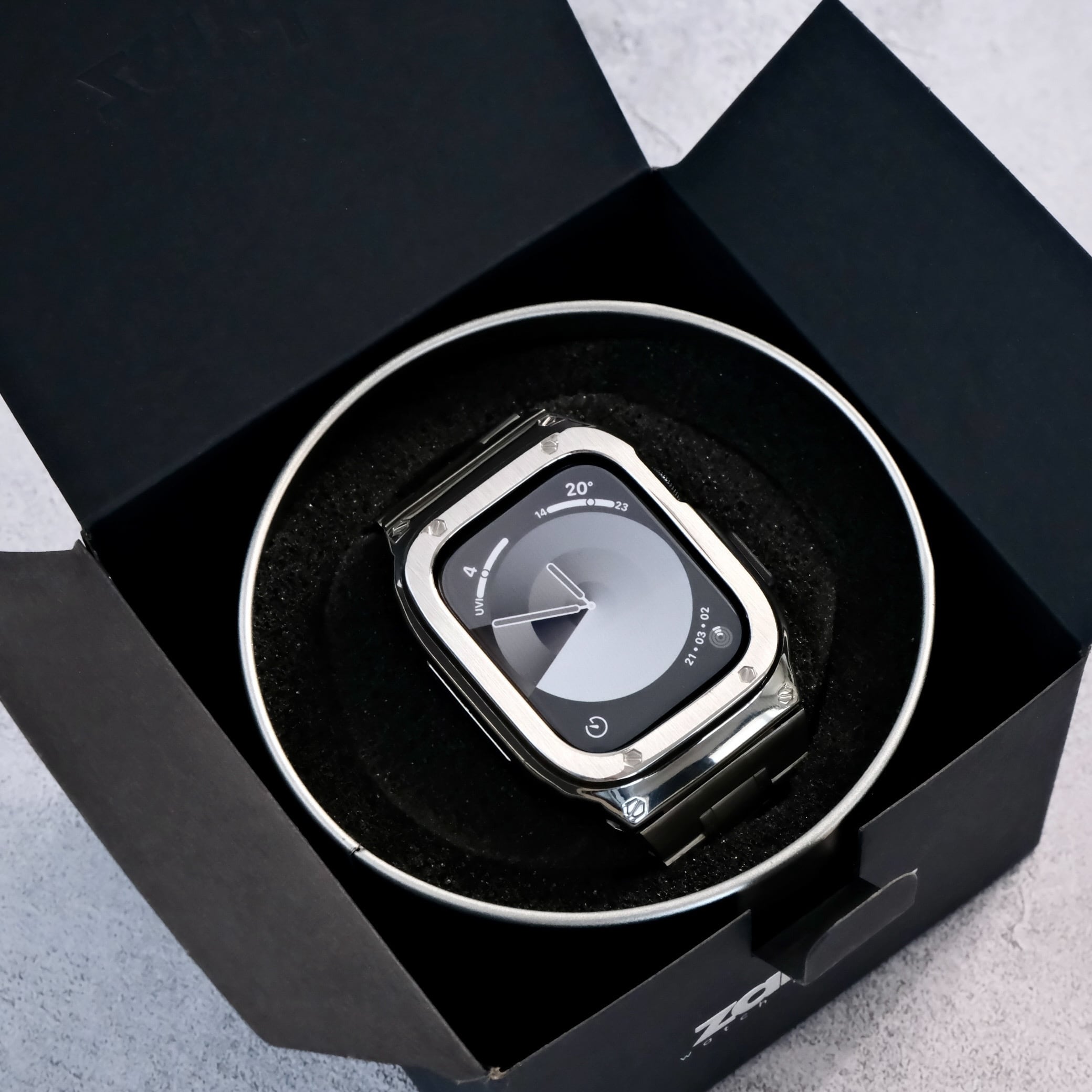 Apple Watch series1 42mm ステンレスケース 本体 箱無し ステンレス一体式バンド】A001 ステンレスケース+ステンレスベルト一体
