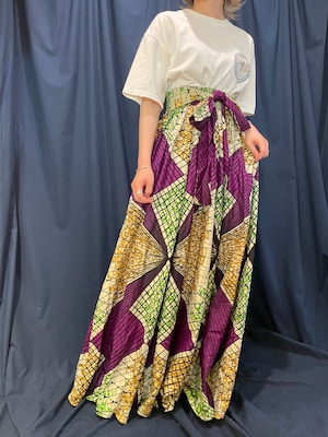 dead stock Indian design pattern maxi skirt