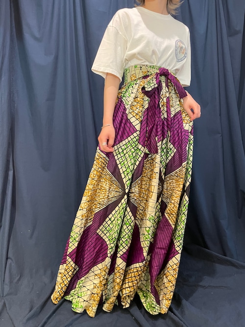 dead stock Indian design pattern maxi skirt