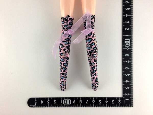 ドールアクセサリ 1/6 女性用 靴下 ストッキング ヒョウ柄 BS216 - 画像2