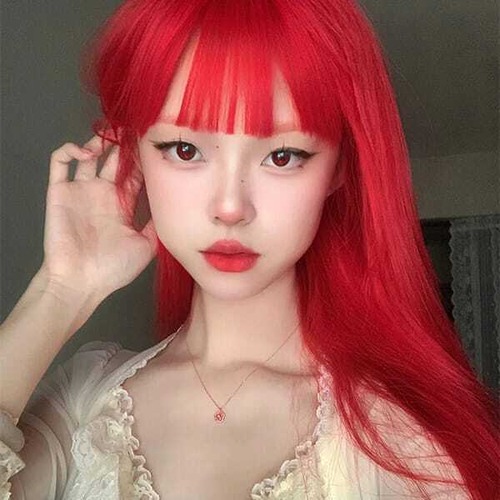 ウィッグ コスプレウィッグ 赤髪 レッドロング ロングウィッグ レッドウィッグ ストレート 耐熱ウィッグ フルウィッグ オールウイッグ カラーウィッグ コスプレイヤー ハロウィン 仮装 アニメ キャラクター イベント コミケ かつら カツラ つけ毛 7011