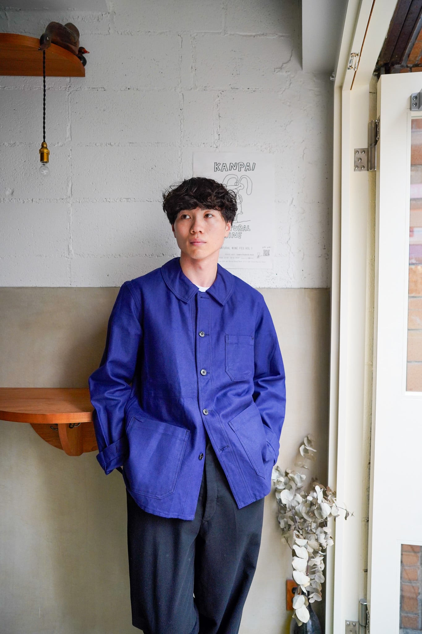 【1960s】"Deadstock" French Work Cotton Twill JKT / 6-259