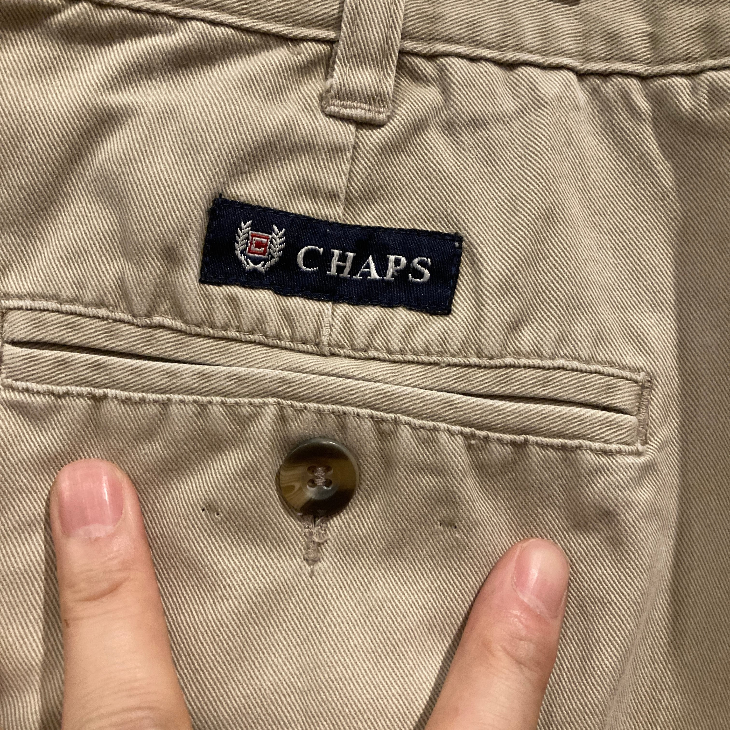 Chaos 2タックチノパンツ ベージュ 38 Chaps チャップス 2タック チノパン ベージュ 38インチ ビッグサイズ