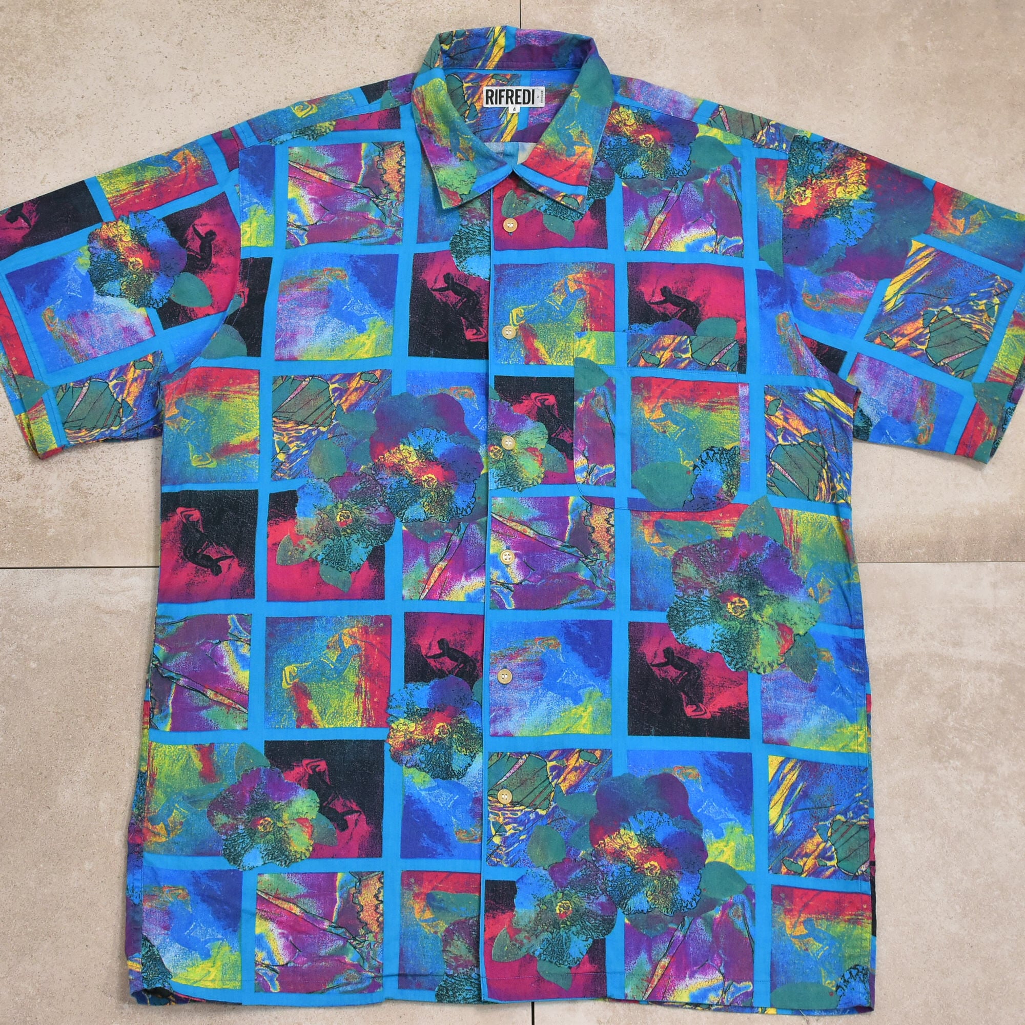 90s～ RIFREDI by ARRONS invert color pattern aloha shirt | 古着屋