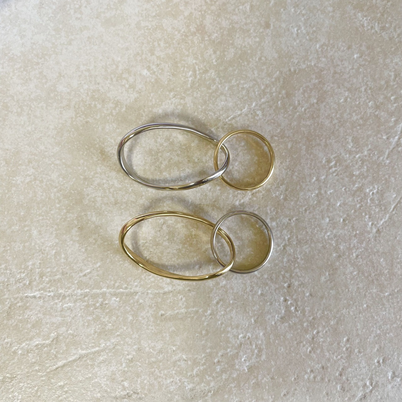 267R　mix colorダブルフィンガーリング　★　本田翼さん着用