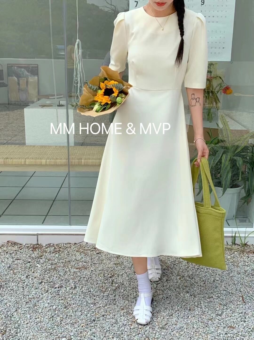 5部袖 ワンピース　AJ42441-2033