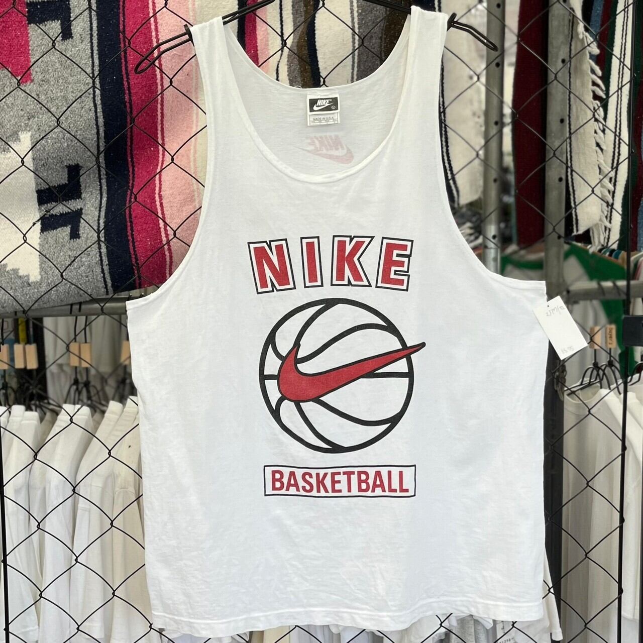 希少 ビンテージ NIKE バスケットボールロゴプリントTシャツ L