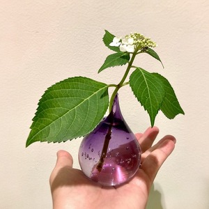 SHIZUKU Flower Vase Purple 雫花器 パープル S