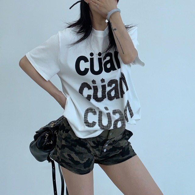 big logo design short-sleeve tee　ビッグロゴデザイン半袖ティー　J2058