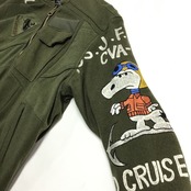 再構築ミリタリーウールシャツリメイク MA-1 ジャケットMILITARY MIX BOMBER JACKET