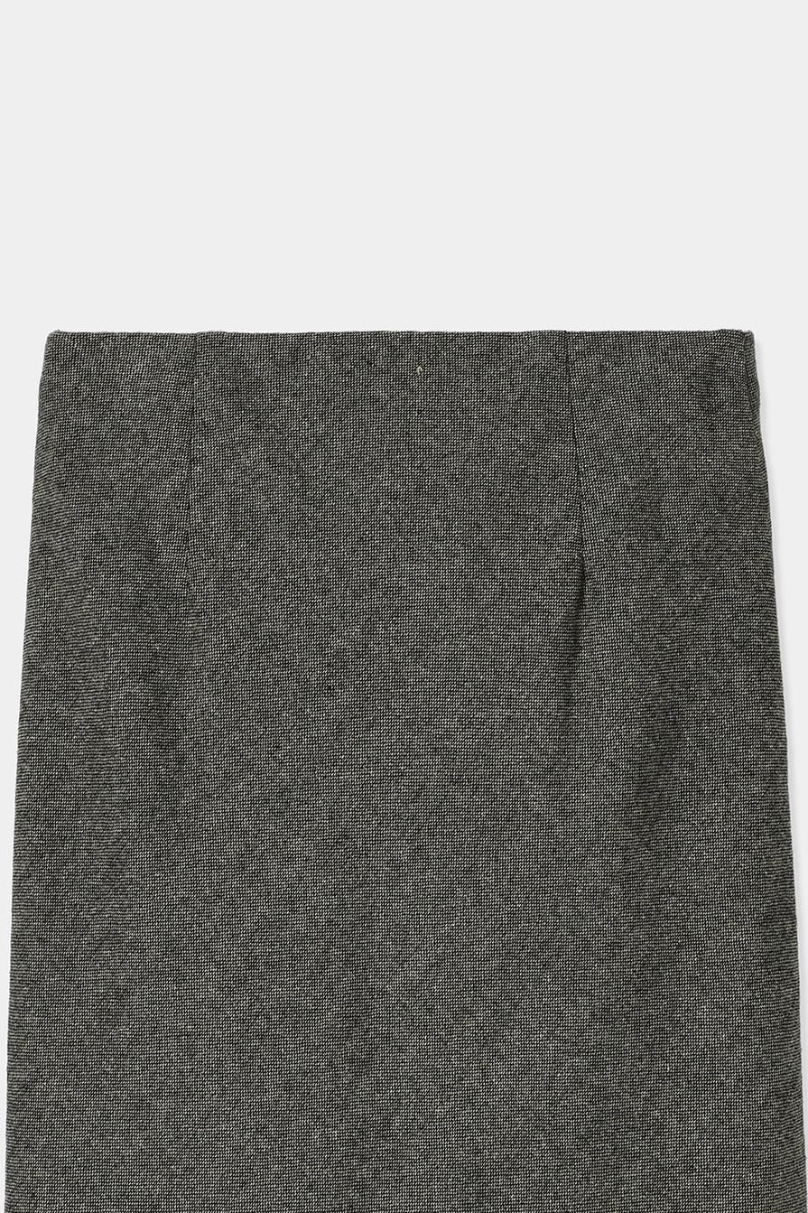louren tweed narrow skirt ツイードナロースカート charcoal | planet3rd