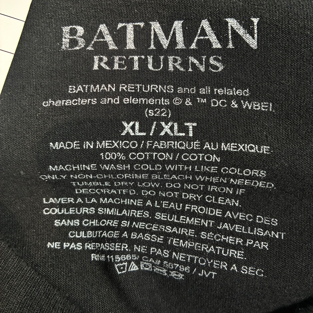 DC BATMAN ムービーTシャツ バットマン キャットウーマン ペンギン ブラック XL