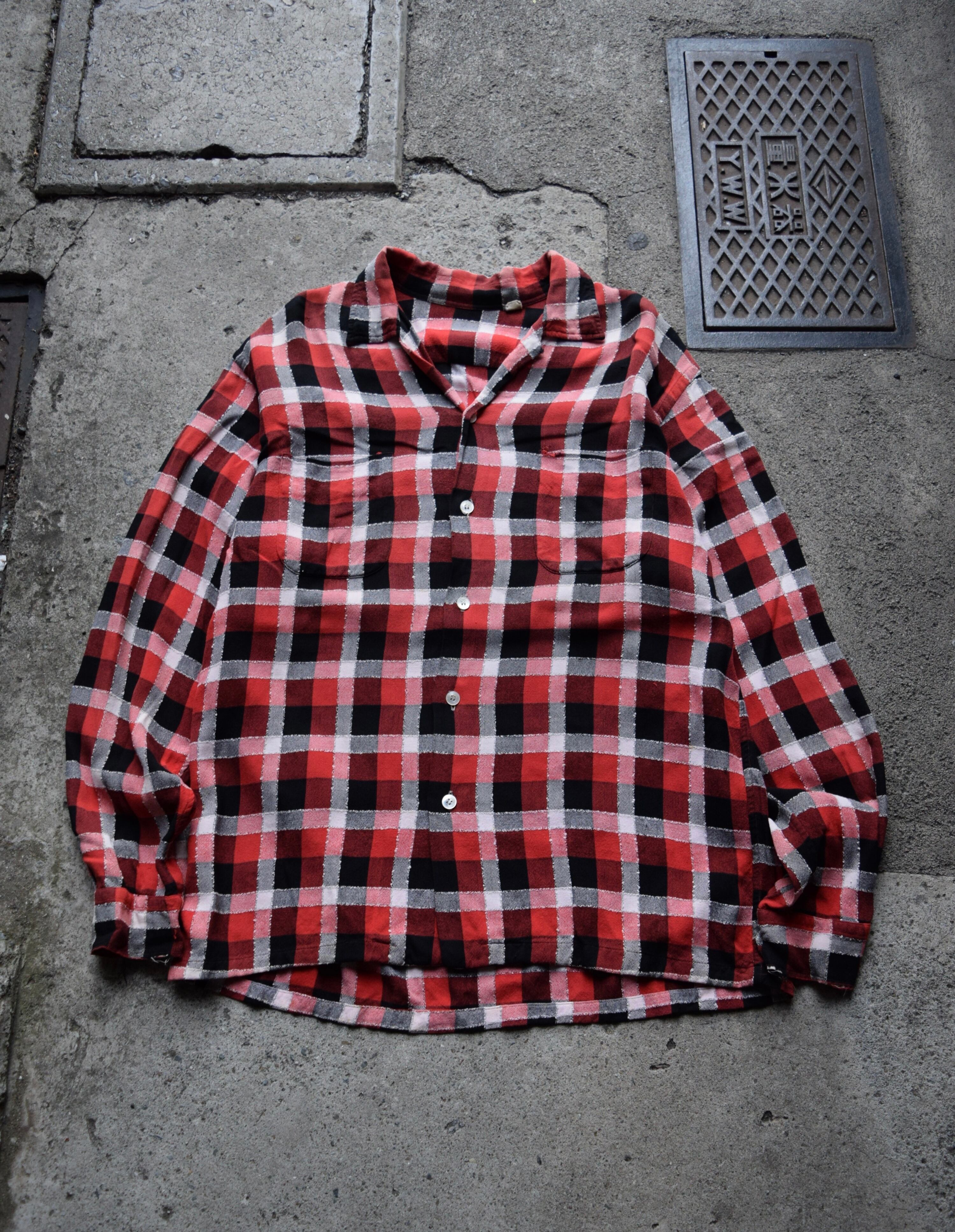 PENDLETON ボードシャツ チェック ビンテージ 50s 60s 70s 60s〜ヴィンテージ pendleton オンブレチェック ボードシャツ 50s