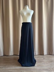 mode black maxi skirt-5149-2