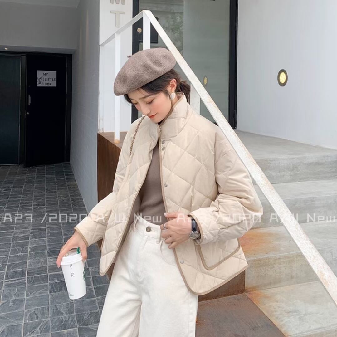 ハイネック パイピング キルトジャケット AJ−3396-A01