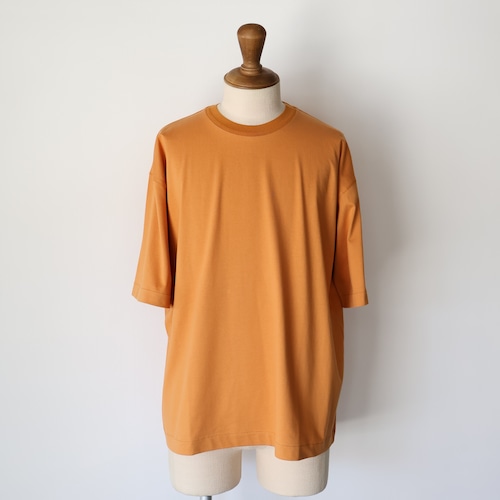 STILL BY HAND “ Knitted rib t-shirt ( DUSTY ORANGE )”