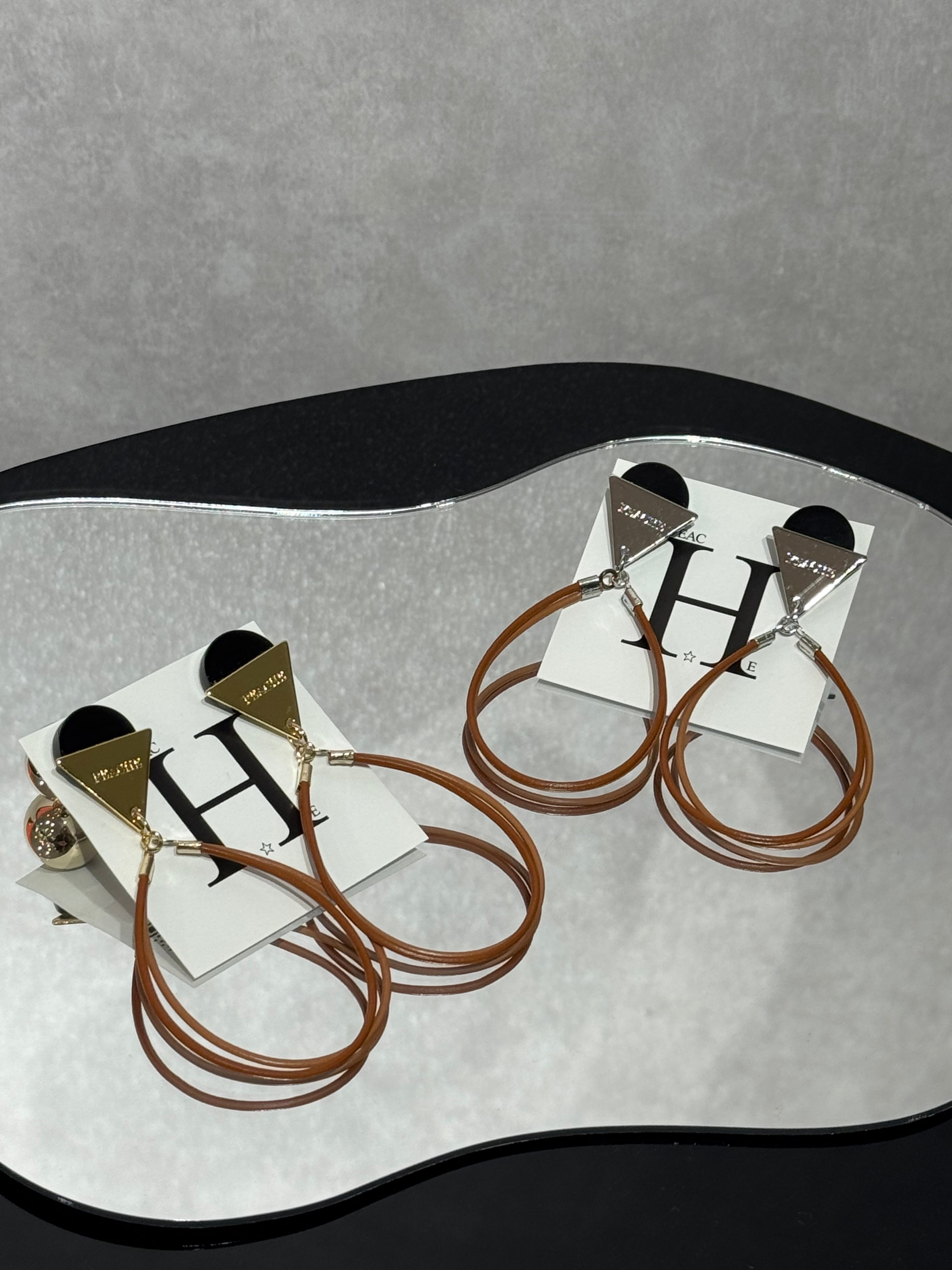 leather loop brown mix