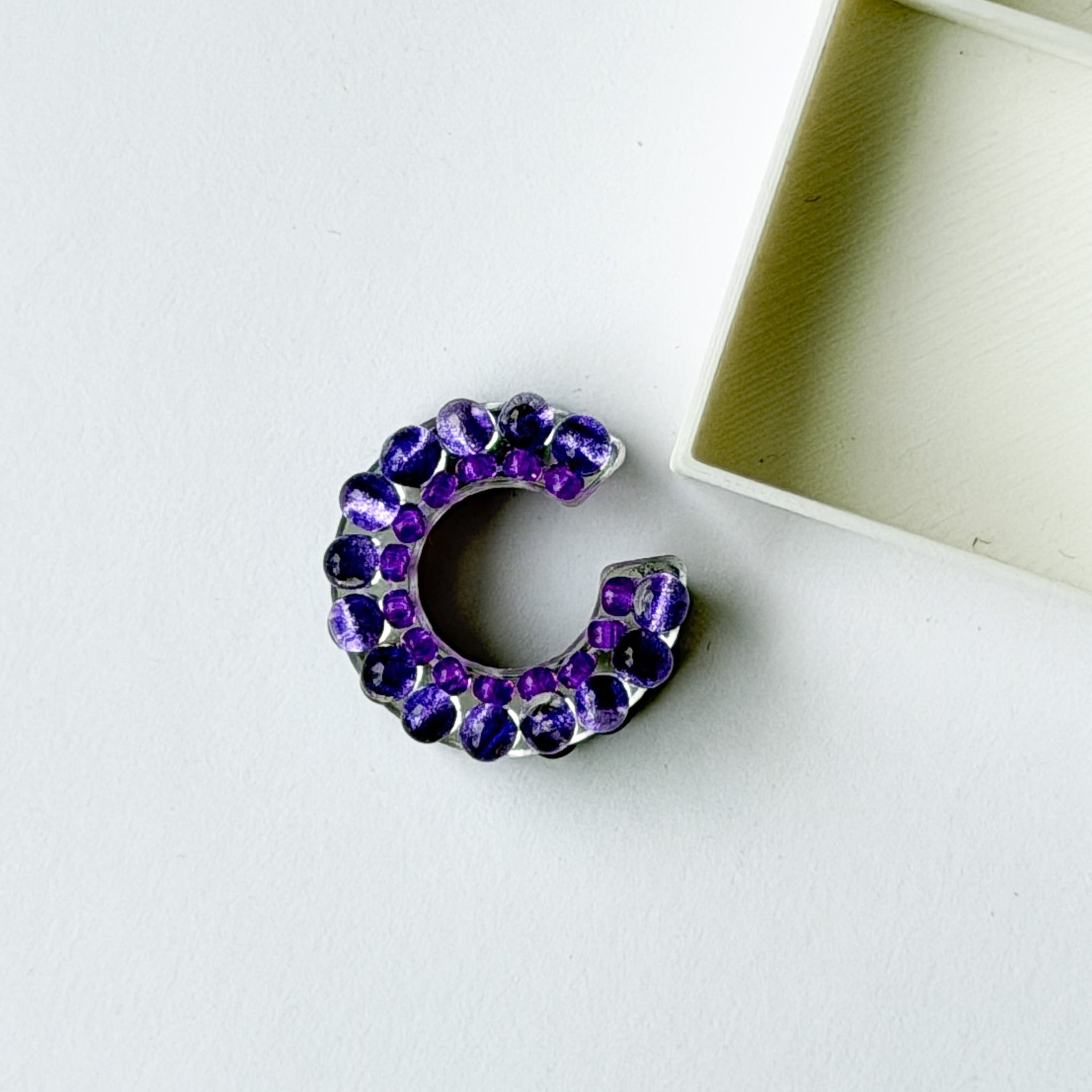puzzle ring ear cuff 'bicolor' [11]