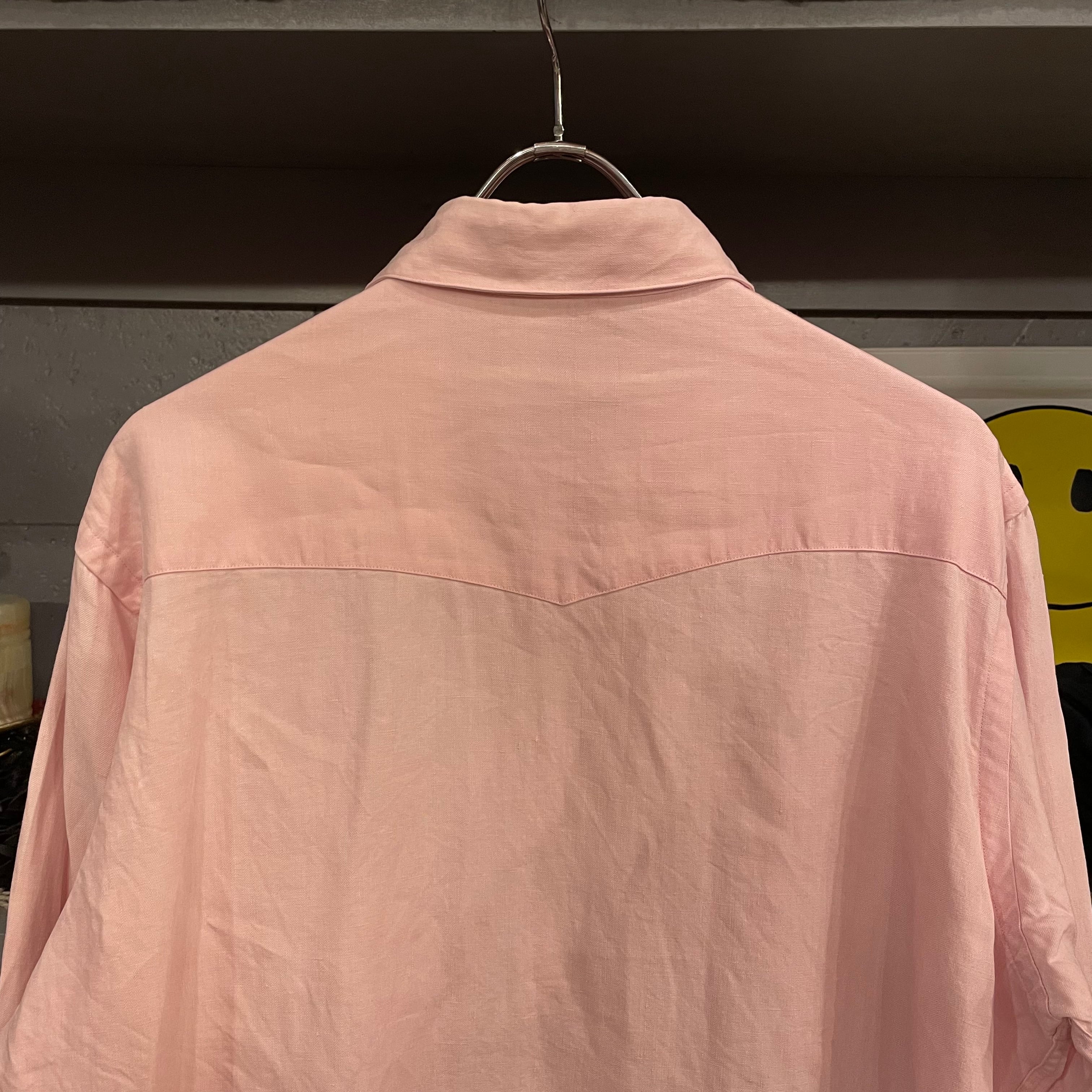 Ralph Lauren western shirt ポロ　リネン クラシック フィット リネン シャツ