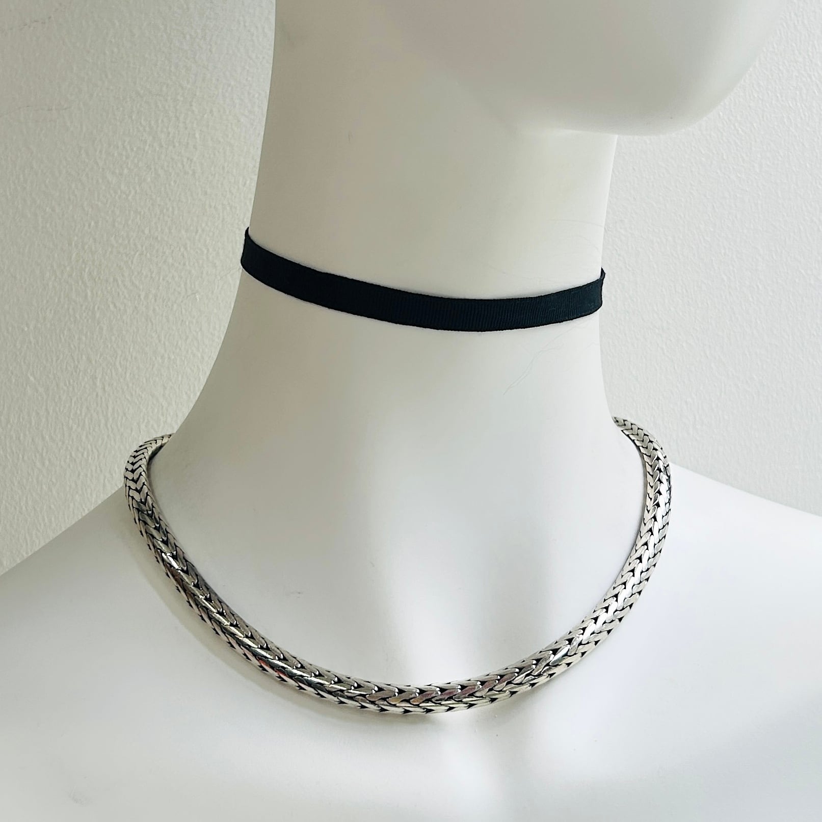 Italian vintage 925 ネックレス 送料無料】Vintage Italy Silver 925 Necklace （N012) ヴィンテージ