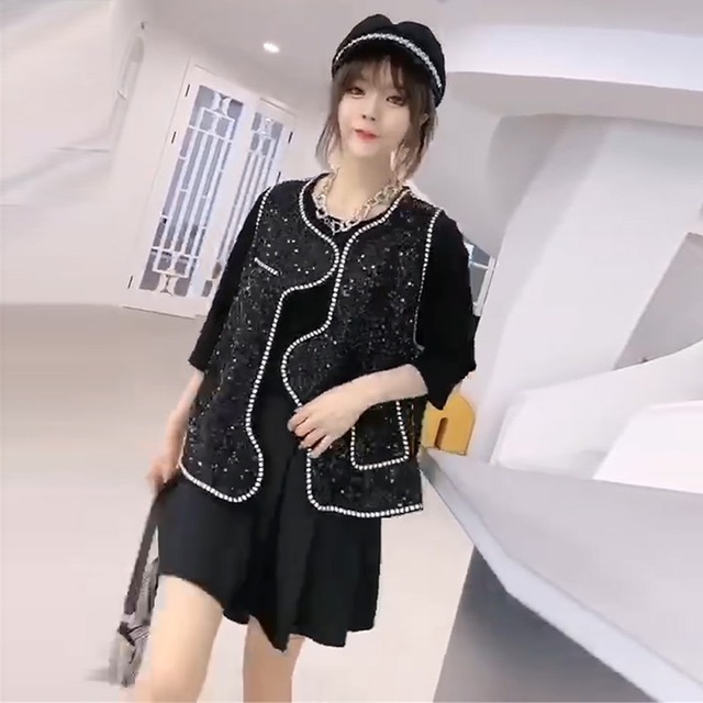 オータムジャケット ドレス トップス 大きめサイズ 秋物 ミックスインファッション11987149712