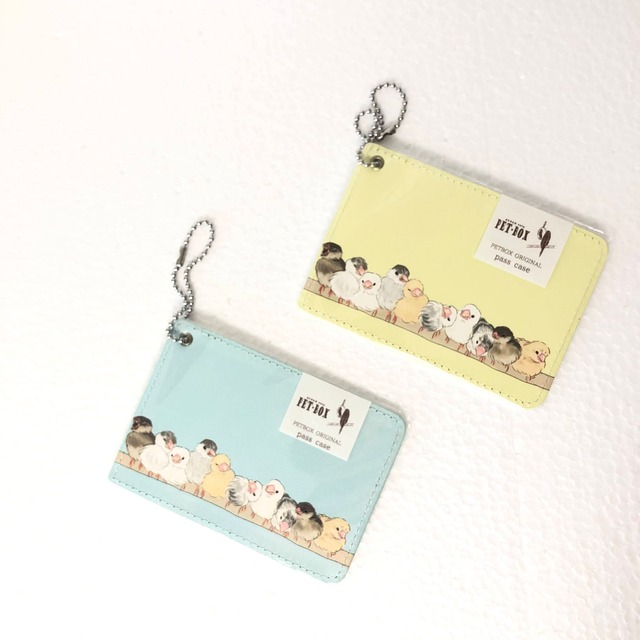 文鳥だらけ ひな パスケース