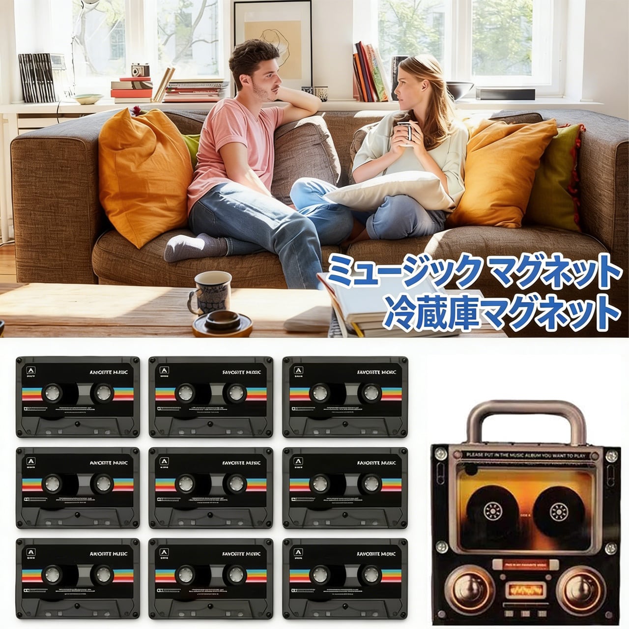 B399 NFCプレーヤー付きビニールレコード音楽冷蔵庫マグネット、128MB