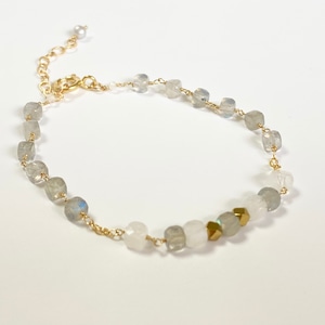 【heartwarming bracelet】　Labradorite（ラブラドライト）