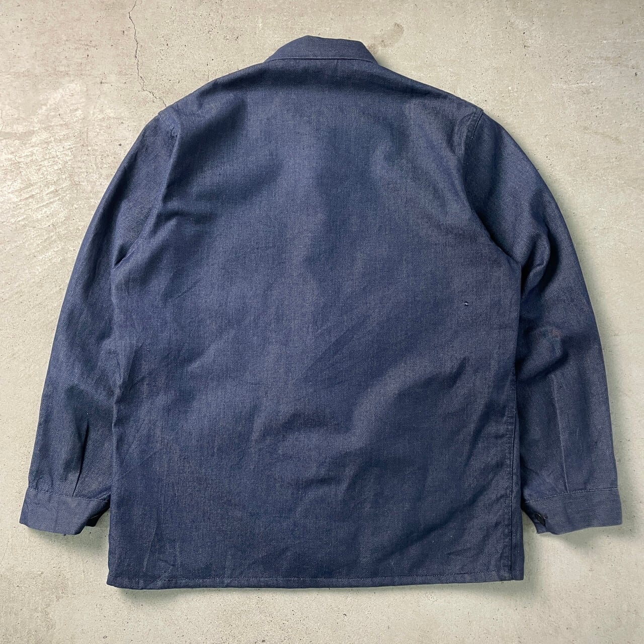 70年代 フランス製 MAGASINS BLEUS バットダイデニム フレンチワーク