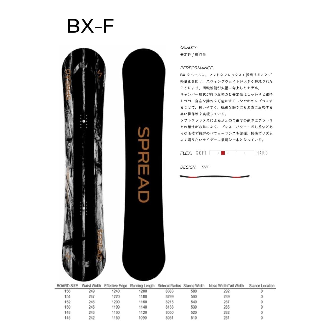 26/27 SPREAD スプレッド 『 BX-F ビーエックスエフ 』 グラトリ