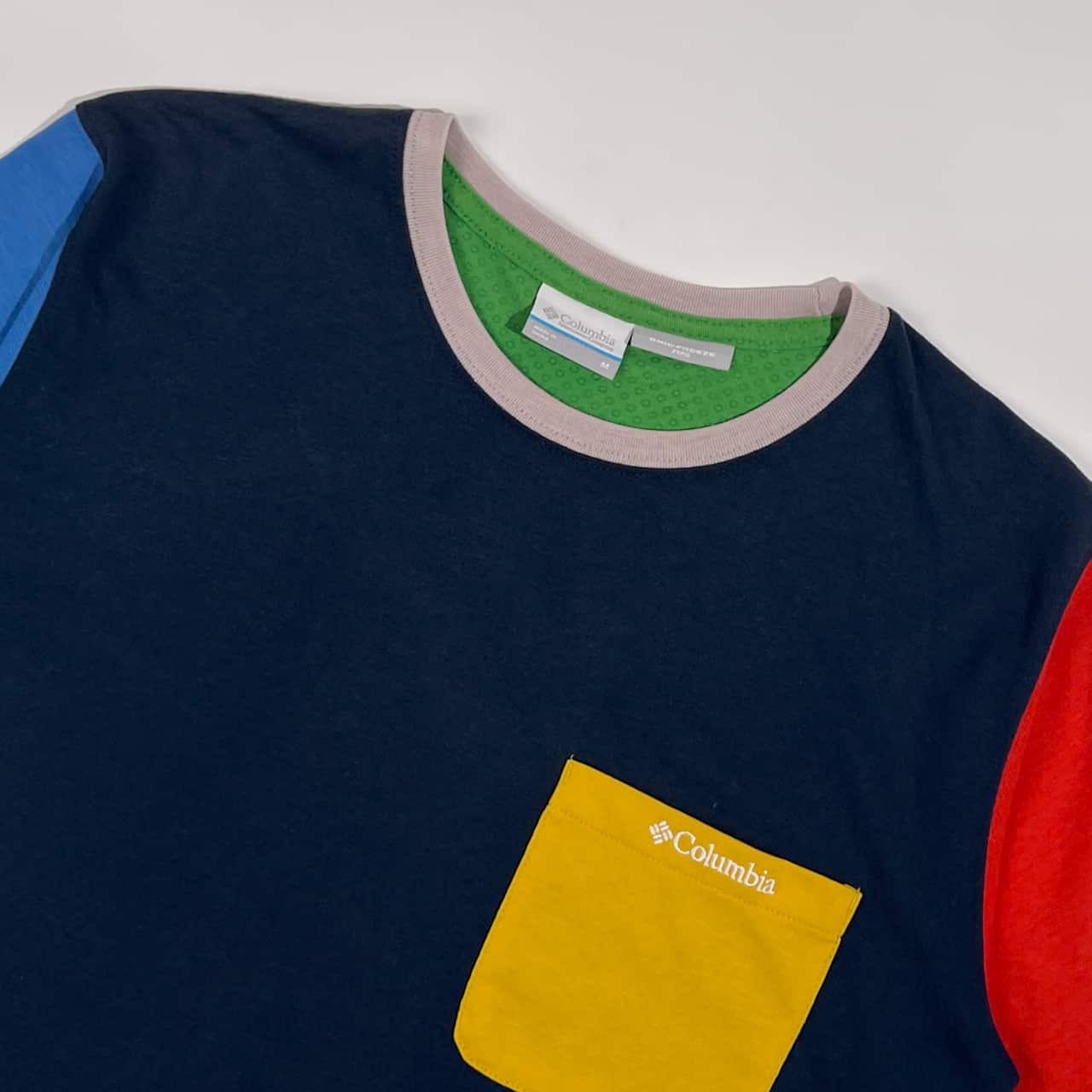 Columbia コロンビア OMNI-FREEZE ZERO クレイジーパターン ポケット 半袖 Tシャツ サイズ M /マルチ系 メンズ