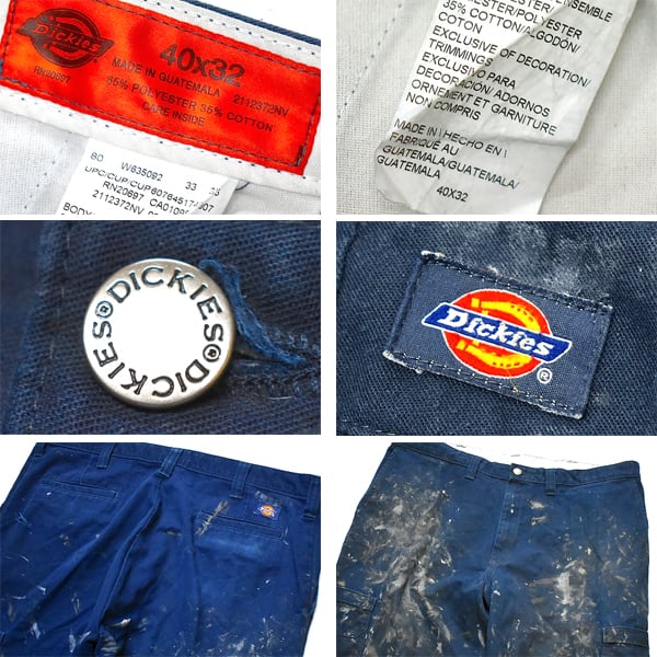 90s Dickies ディッキーズ 2112372 カーゴパンツ 黒 36