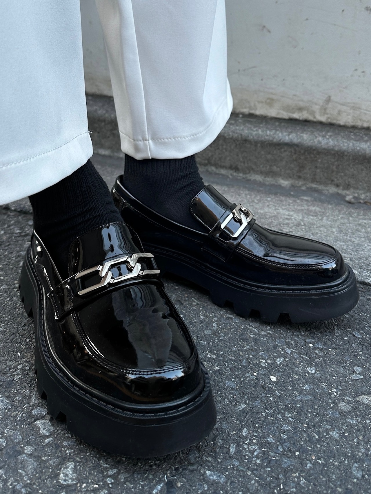 【ALUDE SELECT】simple black loafer