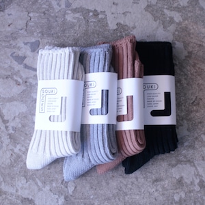 COTTON RIB SOCKS / 2size / 4colors