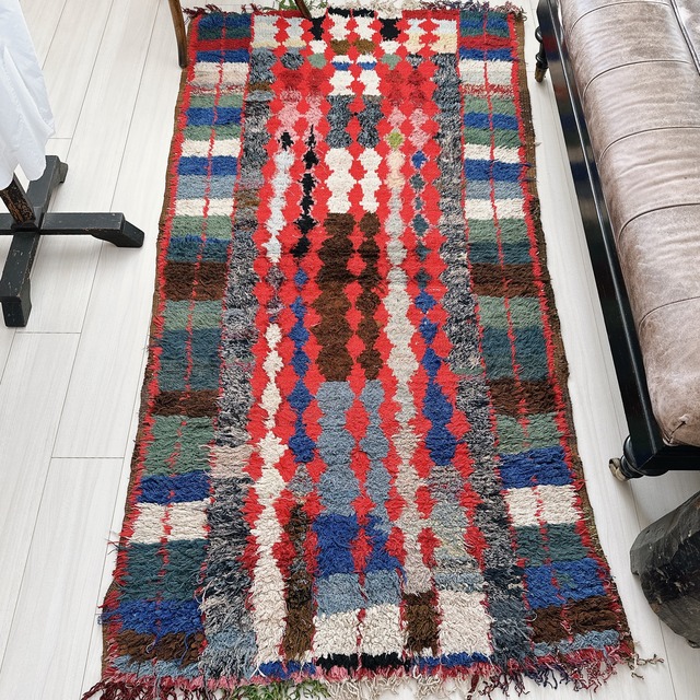 モロッコ ヴィンテージラグ MR010 | ブジャド | 93cm × 160cm