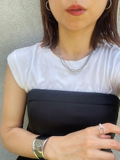 ss black zirconia necklace