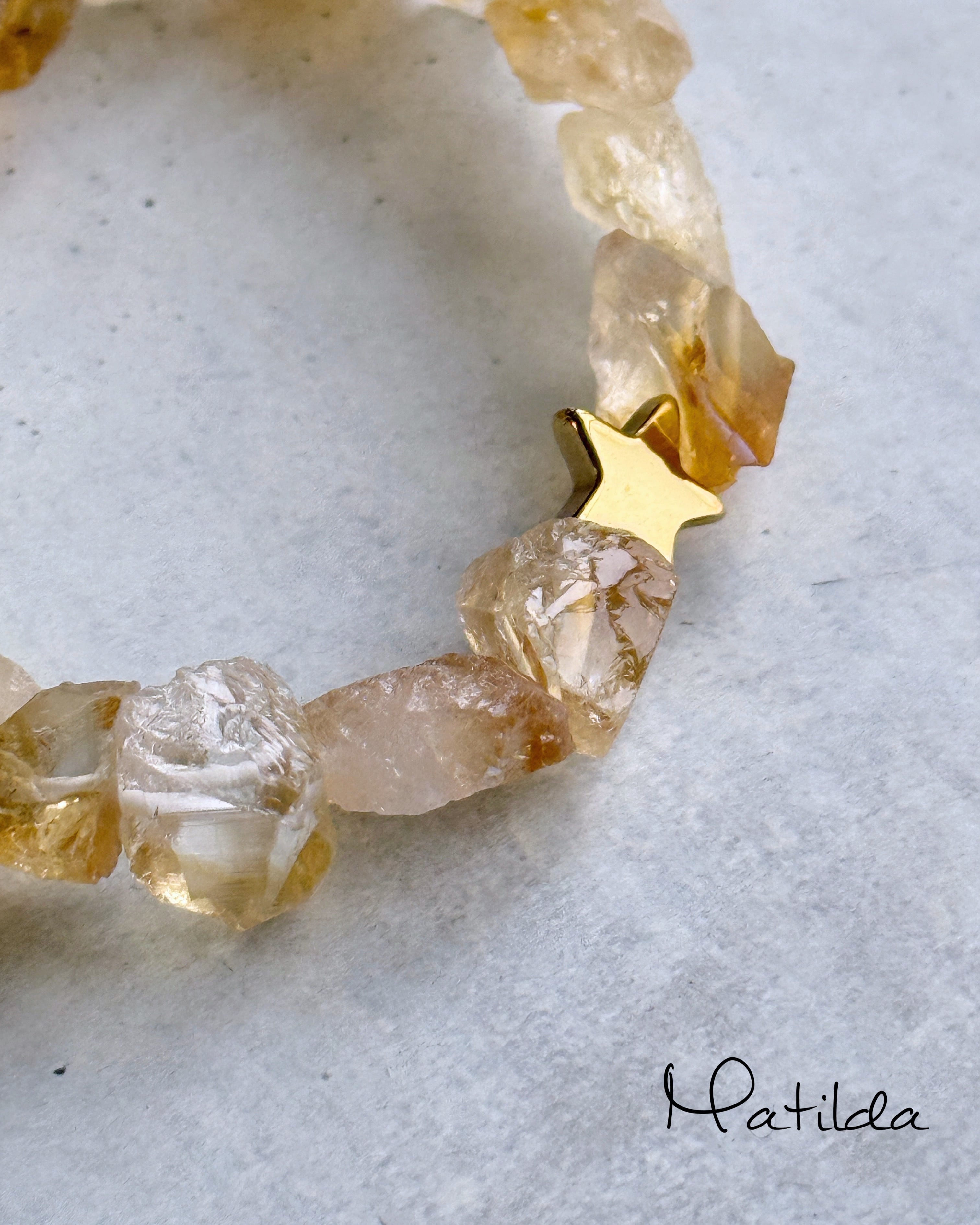 rough rock bracelet(シトリン)