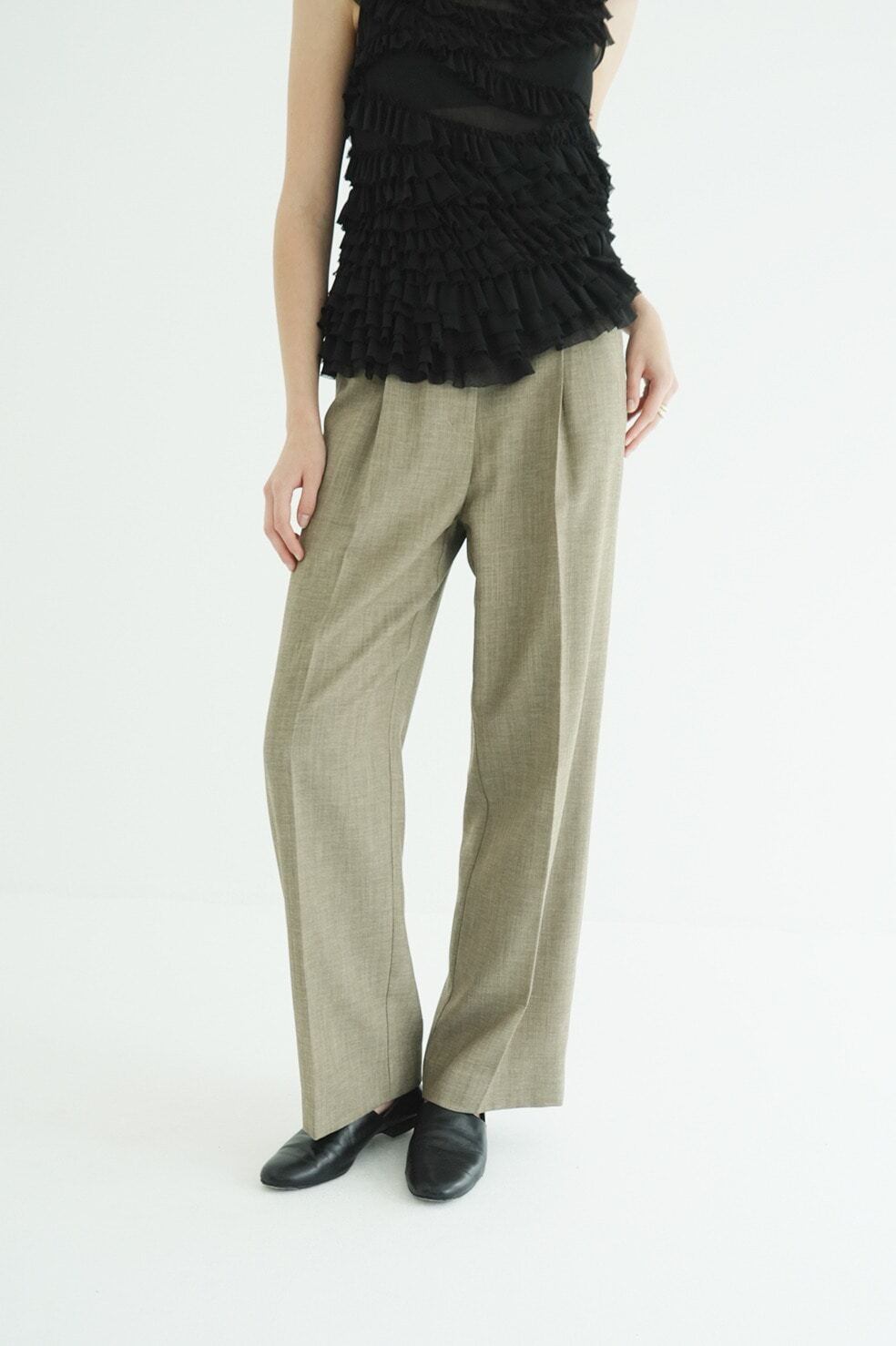 CLANE 2WAY TUCK STRAIGHT PANTS | FLICKA ASHIYA