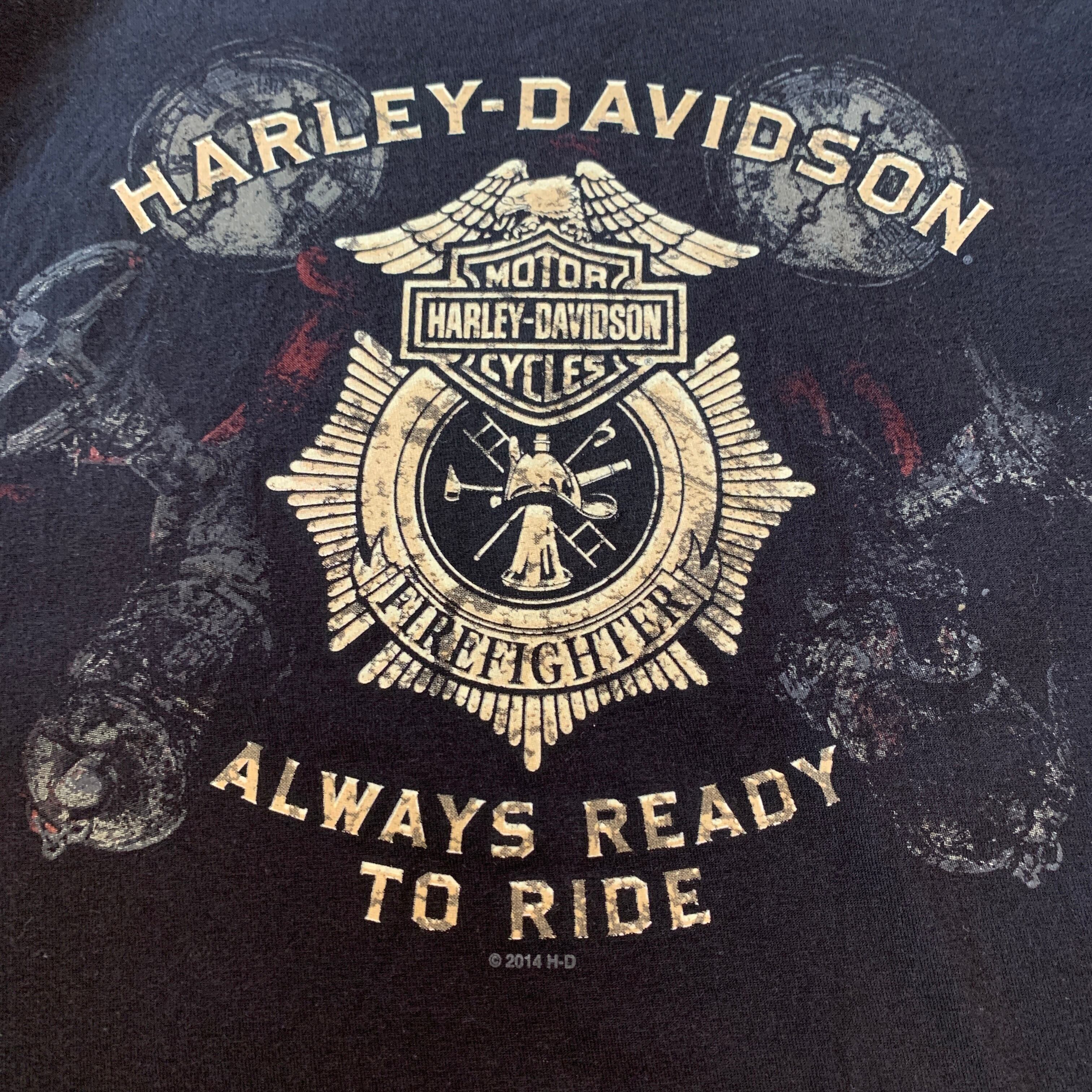 ハーレー　Harley Davidson バックエンブレムプリント