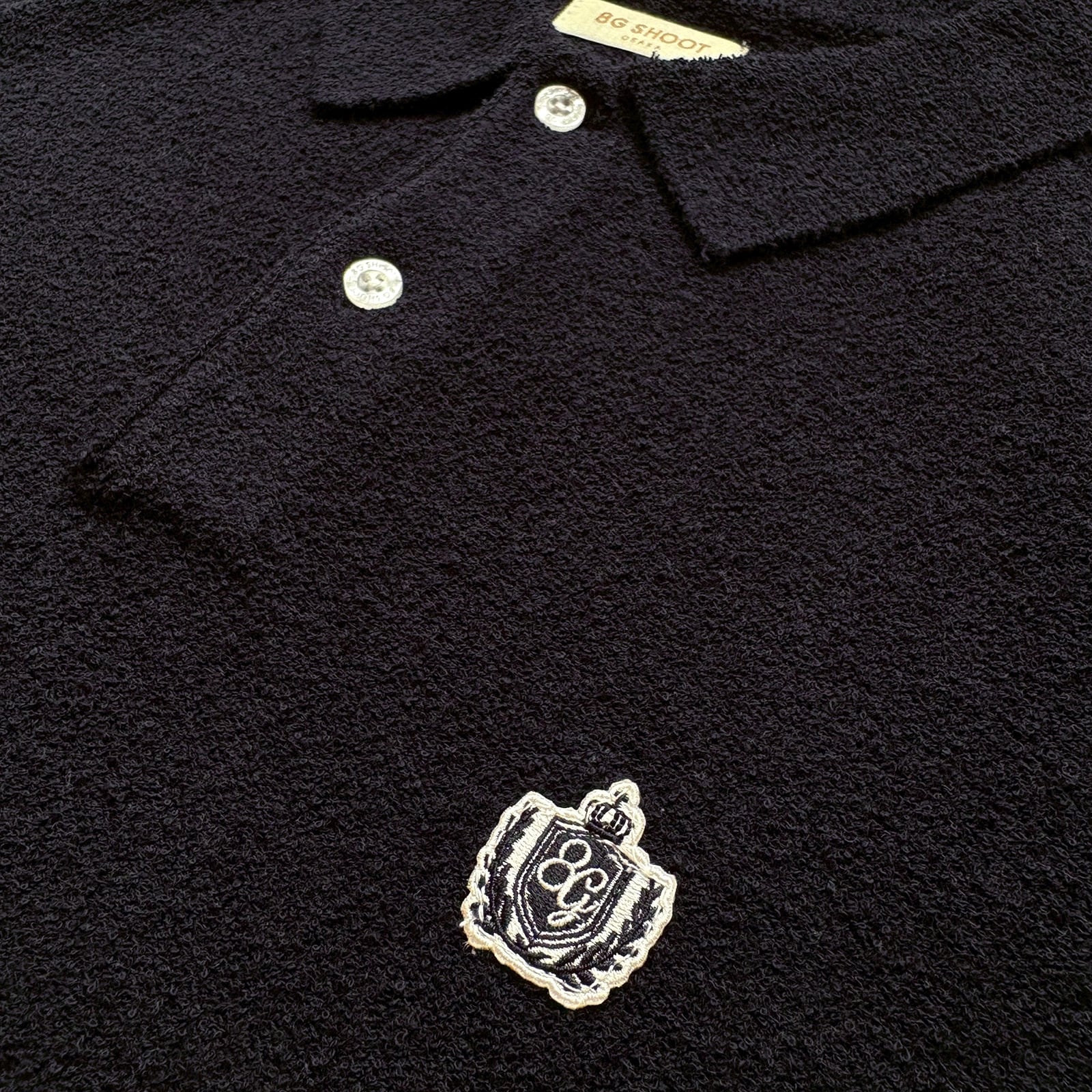 SUPER SOFT PILE KNIT POLO SHIRT -DARK NAVY- | 8G SHOOT WEBSTORE