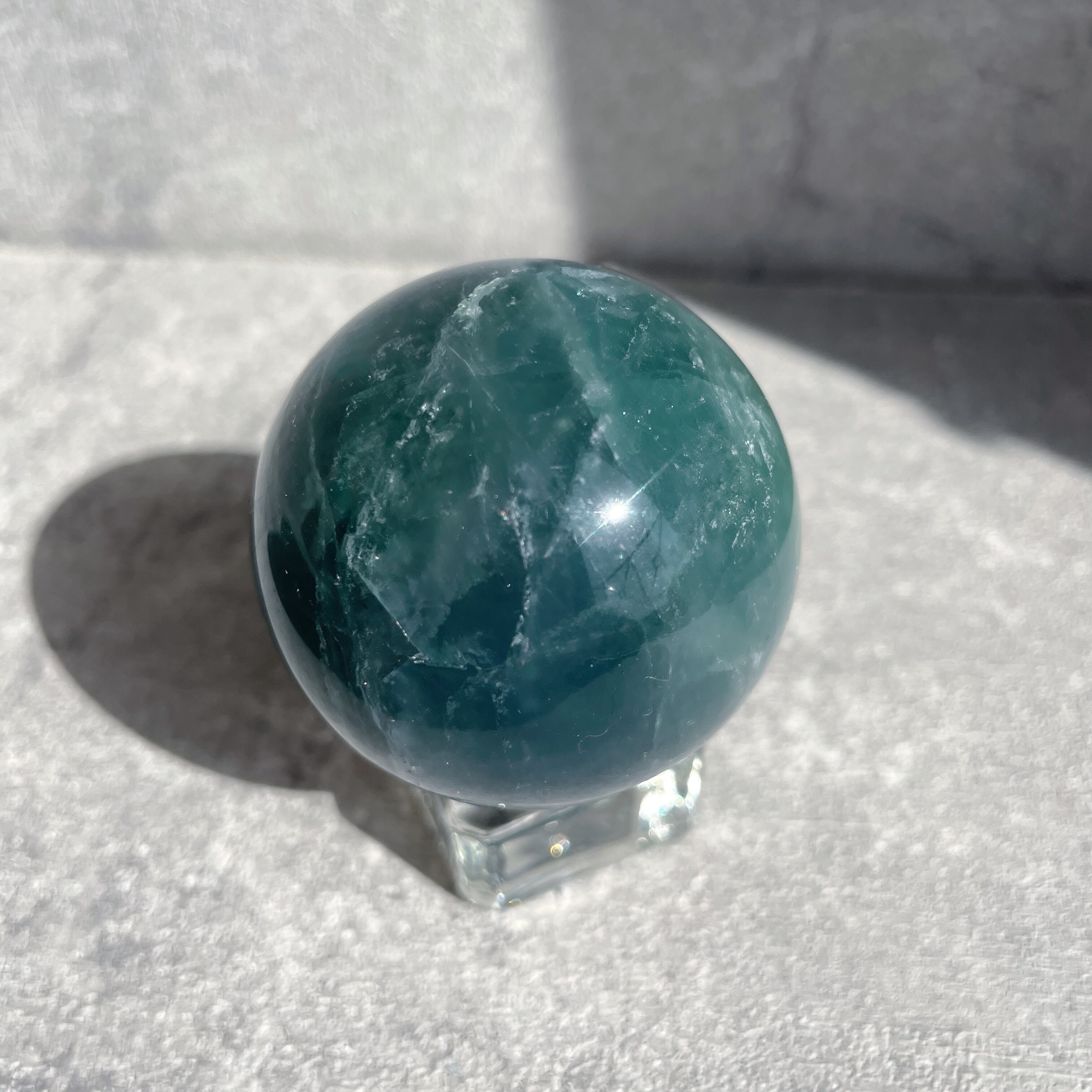 グリーンフローライト スフィア（丸玉）15◇Green Fluorite sphere