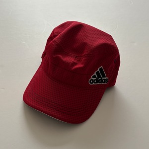 -USED- Adidas Mesh Running Cap -Red- [ONE SIZE]