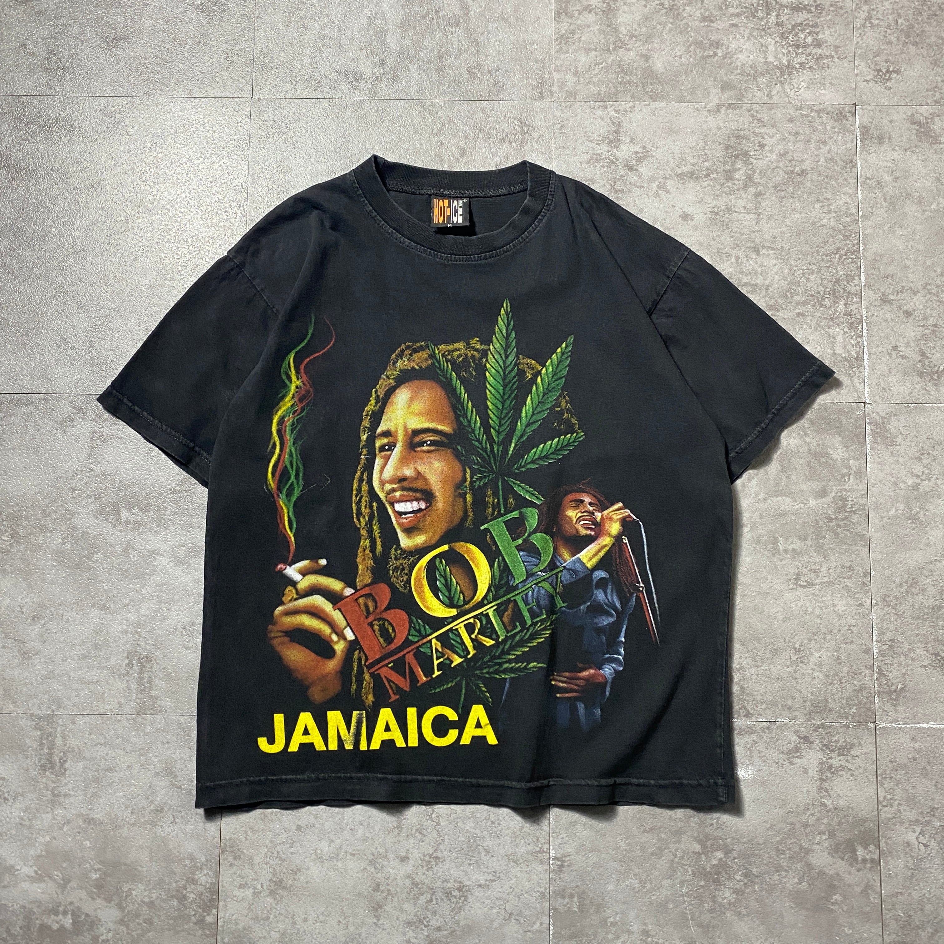 BOB MARLEY　ボブ・マーリー Tシャツ HOT-ICE 90's 00's HOT-ICE BOB MARLEY ボブマーリー レゲエ 両面プリント